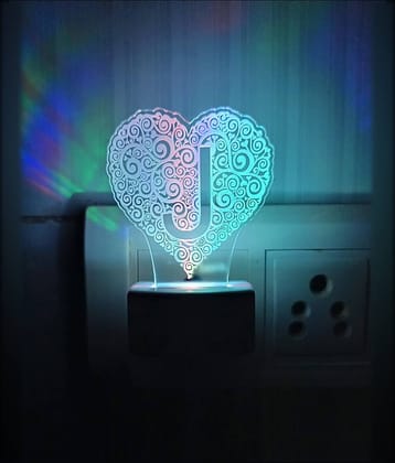 DIONA Night Lamp J Alphabet Birthday, Valentine, Anniversary Gift