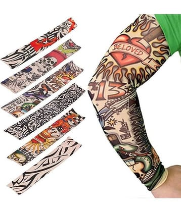 THRIFTKART Multicolor Printed Riding Sleeves ( Set of 3 )