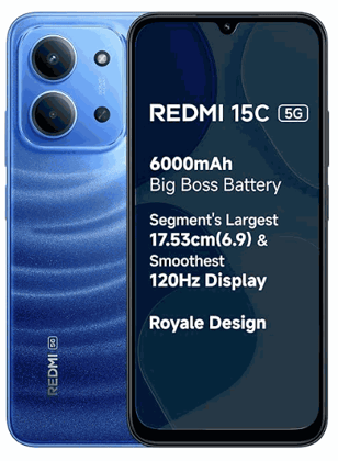 Redmi 15C 5G 8 GB + 128 GB Moonlight Blue Redmi 15C 5G 8 GB + 128 GB Moonlight Blue