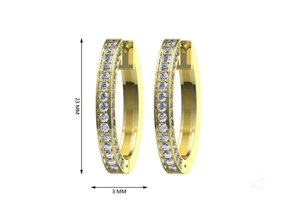 Single Band Classic Hoop Earrings