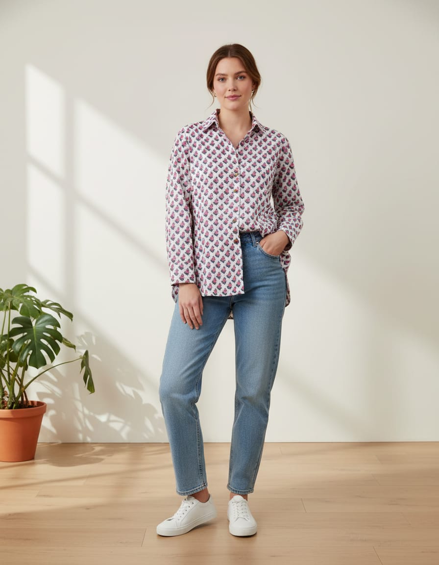 COTTON SHIRT FOR WOMEN Rajasthani Traditional.