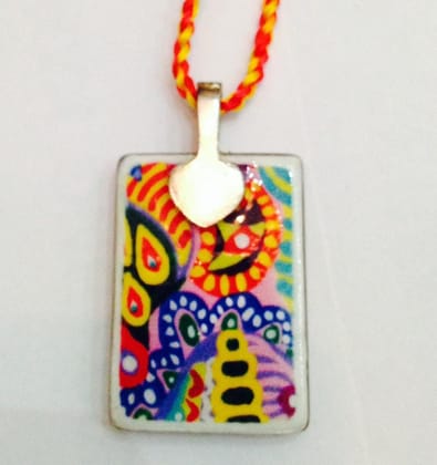 Starry Nites Cuboid Glass Pendant