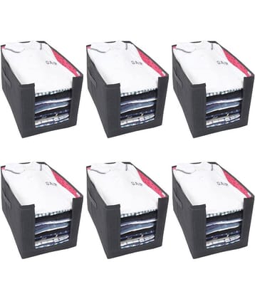 PrettyKrafts Shirt Stacker Closet Organizer - Shirts and Clothing Organizer - (Set of 6) - Pink