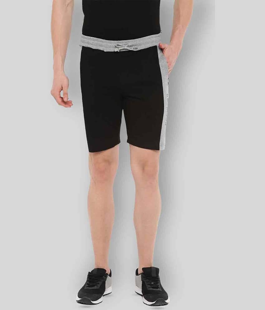 Dollar - Black Cotton Blend Men's Shorts ( Pack of 1 )