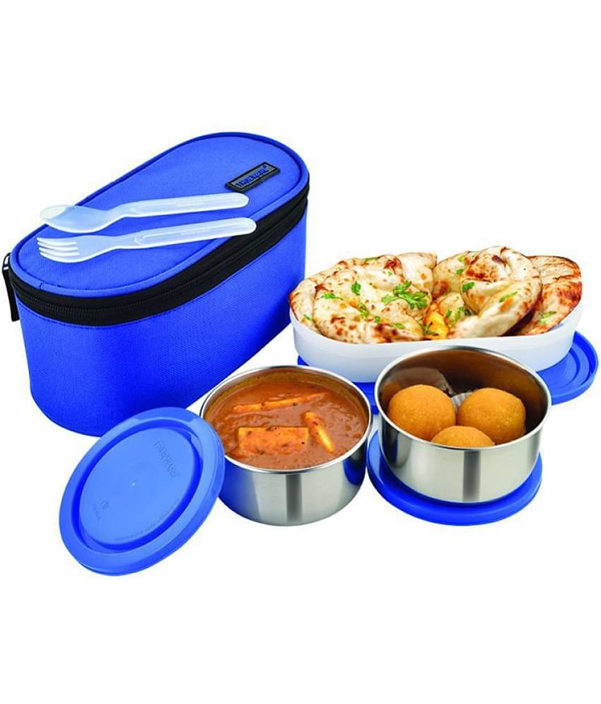 Trueware Elite 2+1 Stainless Steel Lunch Box 3 Container (Pack of 1)