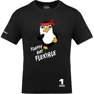 FastB Men Printed Round Neck Black T-Shirt