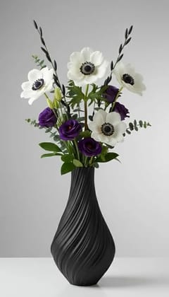 EcoTwist Decorative Vase (Black)