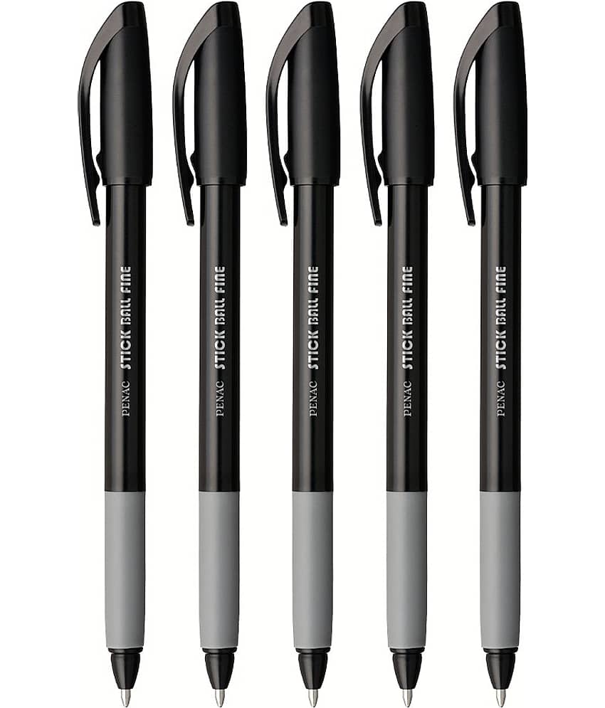 Penac Stick Ball Pen Black (Pack of 10)