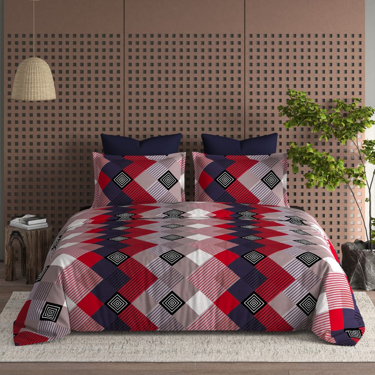 Arom Quilted pillow cover premium quality Double bad
