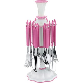 Arni Cutlery Set / Spoon Set / Spoon Stand for Kitchen and Dining 24 Pieces Stainless Steel Cutlery Set