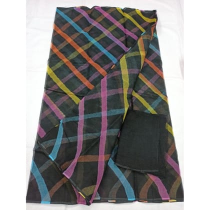 Classic Cotton Kota Doria Saree Handcrafted