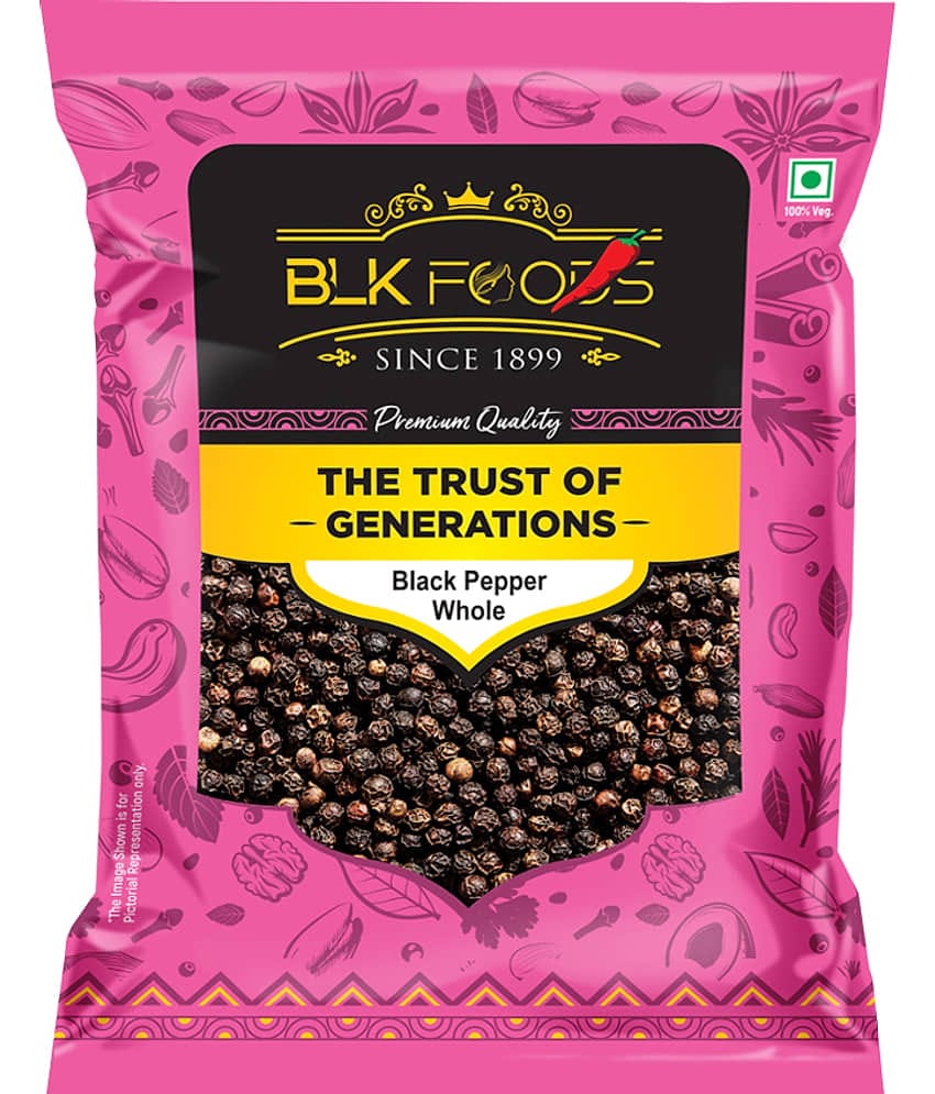 BLK FOODS _Select Black Pepper Whole (Kali Mirch Sabut) 200g 200 gm