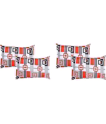 Handloomwala - Pack of 4 Cotton Floral Standard Size Pillow Cover ( 68.58 cm(27) x 43.18 cm(17) ) - Multi