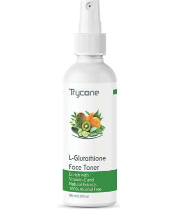Trycone L Glutathione & Vitamin C Face Toner for glowing skin Enrich with Grren Tea & Natural Extracts, 100% Alcohol Free - 100 ml