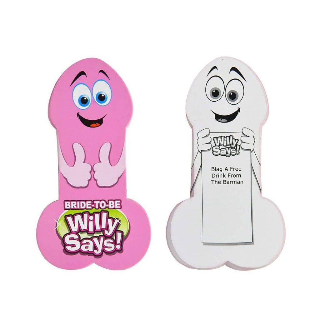 Bachelorette Party Quirky Shaped Cards Game - What Willy Says Card Game - 24 Cards - Party and Festive Needs | Buy online on ZillyBuy