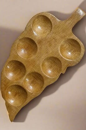 Oytra Mini Wooden Palette Leaf Designer for Painting