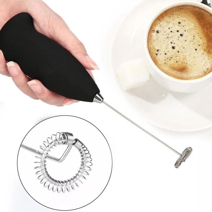 Handheld Electric Milk Frother Whisk for Coffee, Latte & Cappuccino