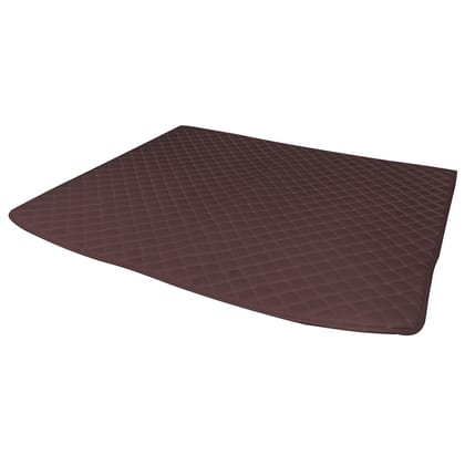 7D ESSENTIALS Car Trunk Base Mat For BMW X1 xDrive 2019 - Custom Designed PU Leather with 7-Layer Depth-Coffee Coffee