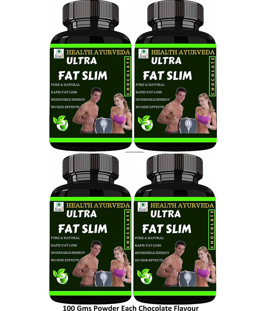 Health Ayurveda Ultra Fat Slim Chocolate Flavour Powder 400 Gm Pack of 4
