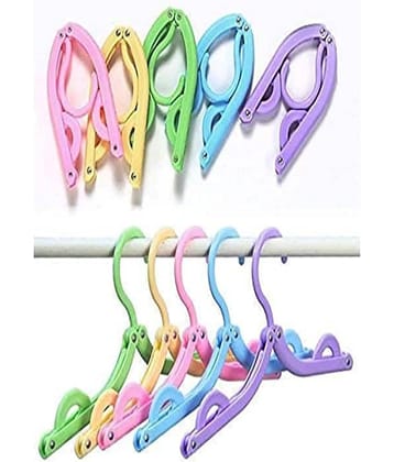 Travel Special Portable Folding Cloths Hanger (Pack of 5)
