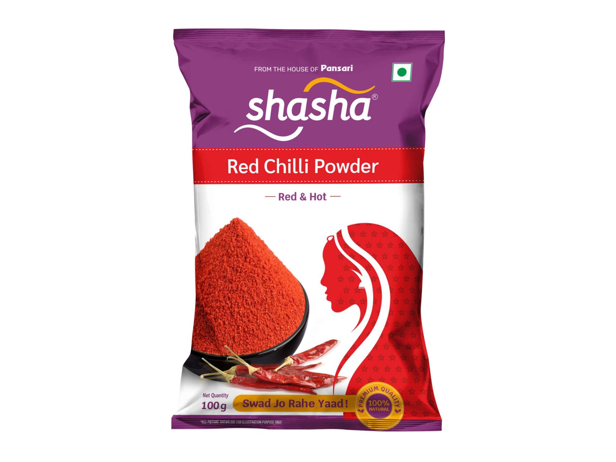 Shasha Mirch / Red Chilli Powder - 100gm