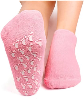 SJ - Pink Silicone Women's Footies ( Pack of 1 )