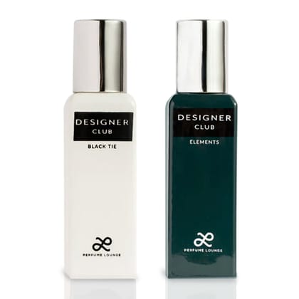 Designer Club Elements & Black Tie Perfumes For Men - combo of 2 (20ml Each)