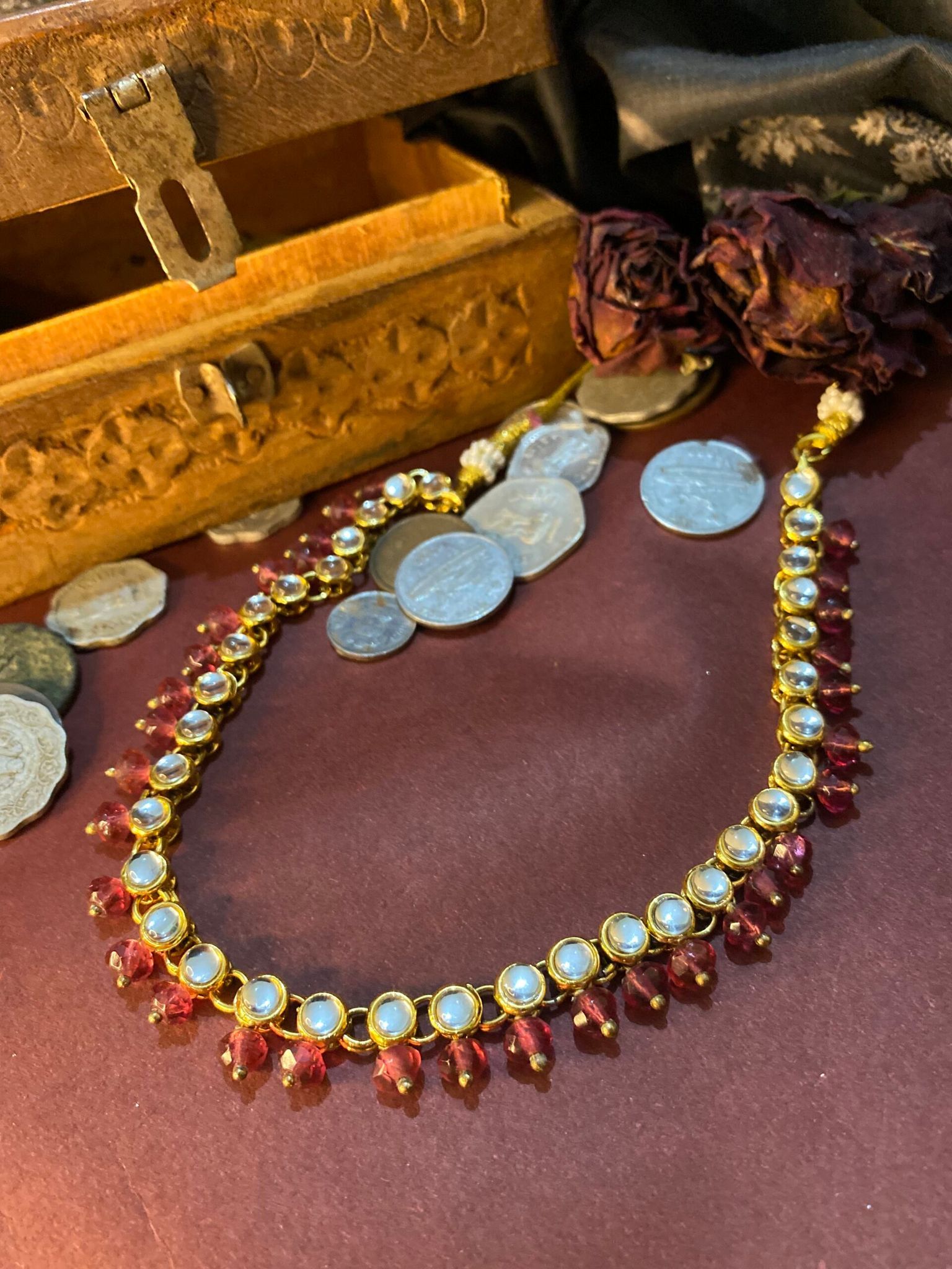 Ruby Royale Kundan Necklace