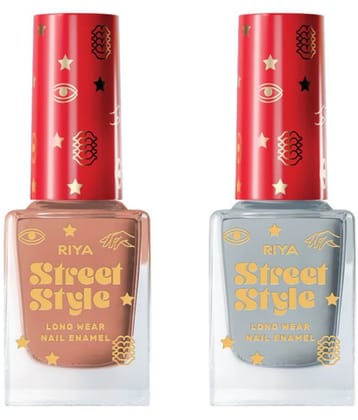 Street Style Multi Glossy Nail Polish ( Pack of 2 )