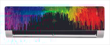 DreamKraft Decorative Multicolor Taxture with Dark Background AC Sticker (Multicolor PVC Vinyl, 30cm X 91cm) DreamKraft Decorative Multicolor Taxture with Dark Background AC Sticker (Multicolor PVC Vinyl, 30cm X 91cm)