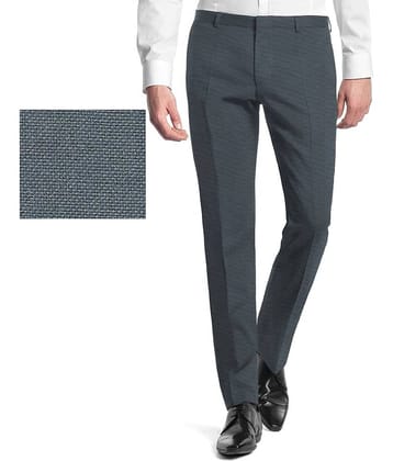 Gwalior Suitings Bluish Slate Gray Poly Blend Unstitched Pant Pc