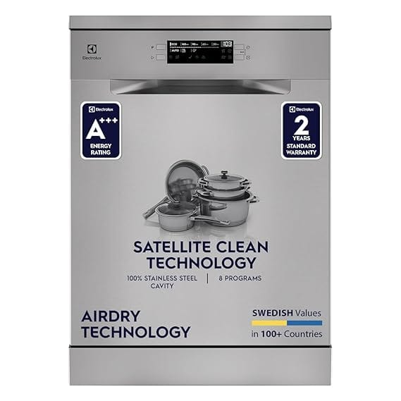 Electrolux 15 Place Settings Dishwasher Machine for Home, Fully Automatic with AirDry,ESZ69300SX