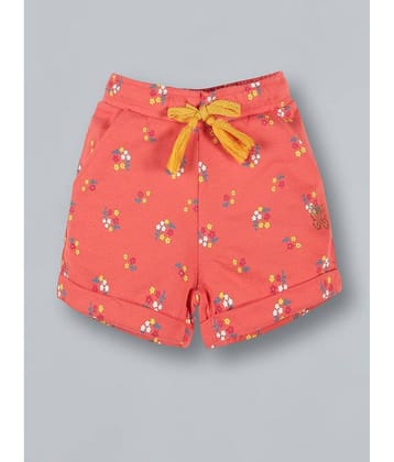 PLUM TREE Pack of 1 Girls Cotton A-Line Skirt ( Coral )