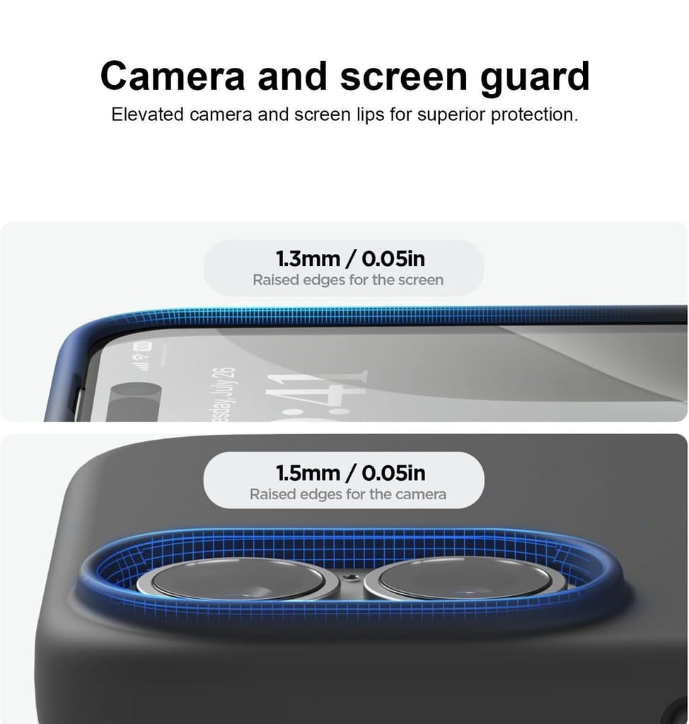 LIRAMARK Liquid Silicone Soft Back Cover Case for Apple iPhone 16 Plus