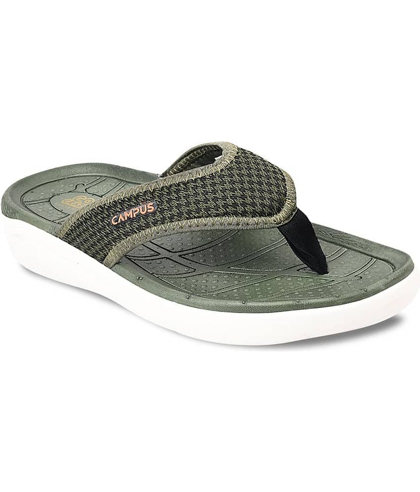 Campus Olive Men's Daily Slipper  (Pair of 1)