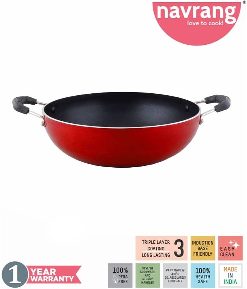Navrang Induction Friendly Non-Stick Kadai 240,2200 ml