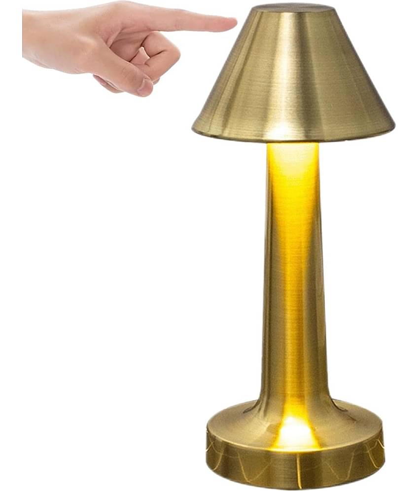 Gjshop Gold Table Lamp ( Pack of 1 )