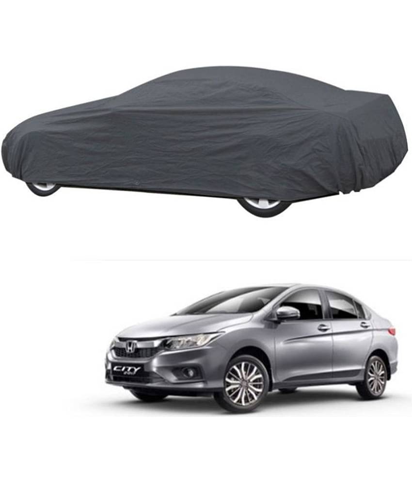 Autoretail Grey Color Dust Proof Car Body Polyster Cover Polyster For Honda City