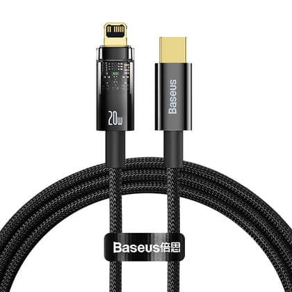 Baseus Explorer Series USB Type C - Lightning cable 20W  (CATS000001)-1m / Black