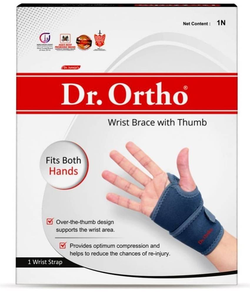 Dr. Ortho Wrist Brace with Thumb Blue Wrist Support ( Pack of 1 )