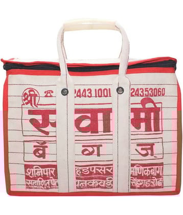 Goodluck Cotton Canvas Grocery Shopping Bag Extra Large Heavy Duty Handcrafted Multipurpose Bag for Grocery Milk Vegetable Storage(12 X 7 X 16)