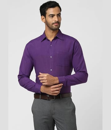DESHBANDHU DBK - Purple Cotton Regular Fit Men's Casual Shirt (Pack of 1 )