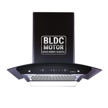 Elica 60cm 1500 m3/hr BLDC Filterless Autoclean Kitchen Chimney with 15 Years Motor & 5 Years Comprehensive Warranty | WDFL 600 BLDC HAC LTW MS NERO | Black | Touch + Motion Sensor Control Elica 60cm 1500 m3/hr BLDC Filterless Autoclean Kitchen Chimney w