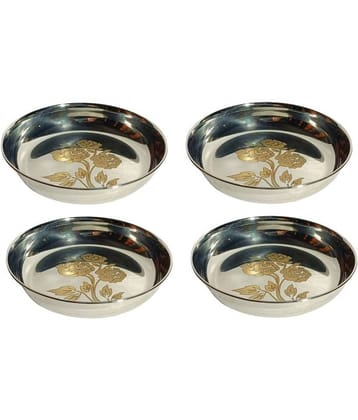 A & H ENTERPRISES - Stainless Steel Dessert Bowl 100 mL ( Set of 4 )