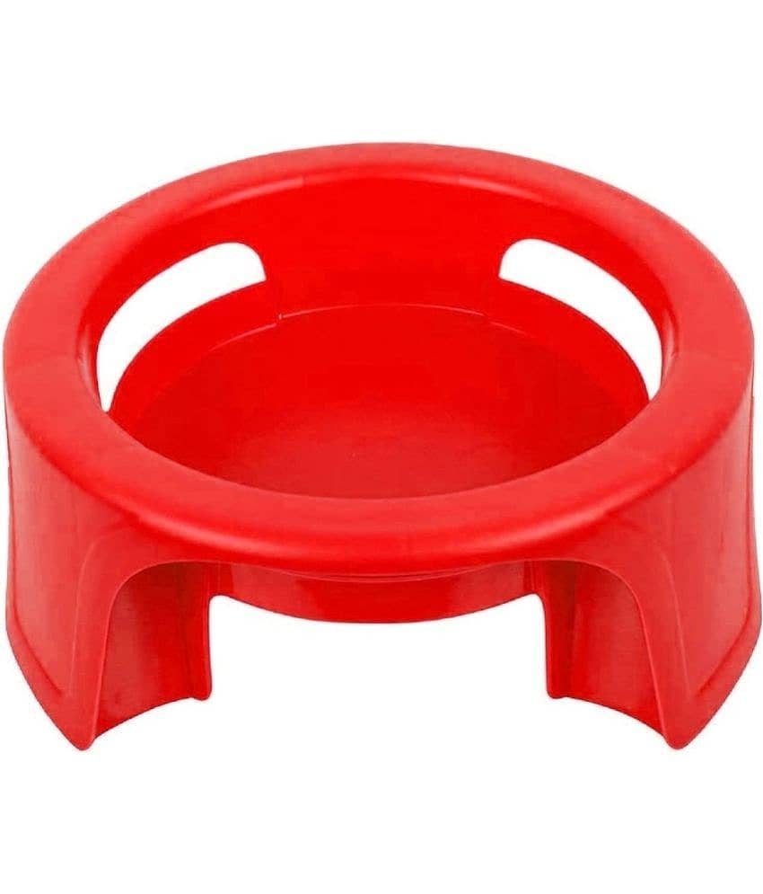 FIT4CHEF Red Plastic Matka Stand ( Pack of 1 )