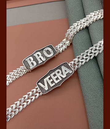 SHANKHRAJ MA LL Silver Bracelet ( Pack of 2 )
