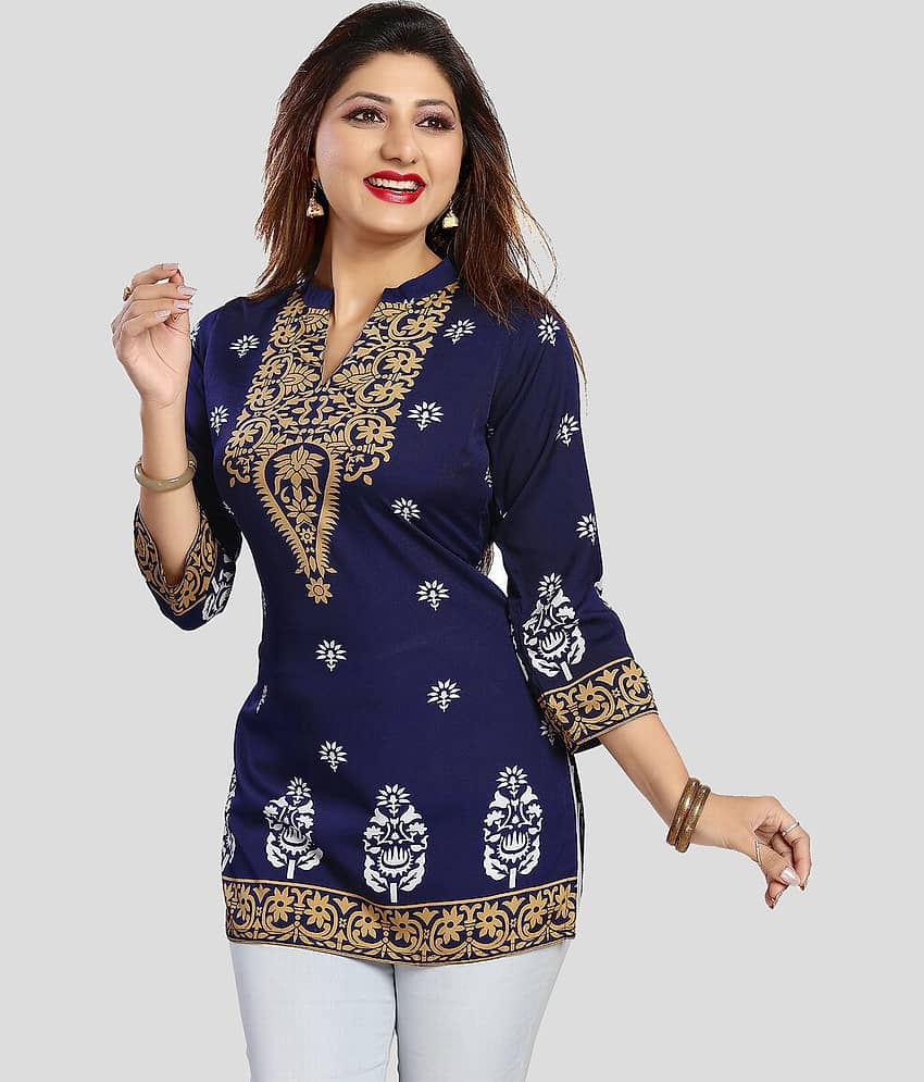 Crepe Short Kurti For Women (Pack of 1)