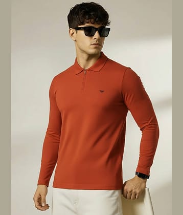 Riss Men Cotton Blend Regular Fit Solid Polo T Shirt ( Teal Blue )