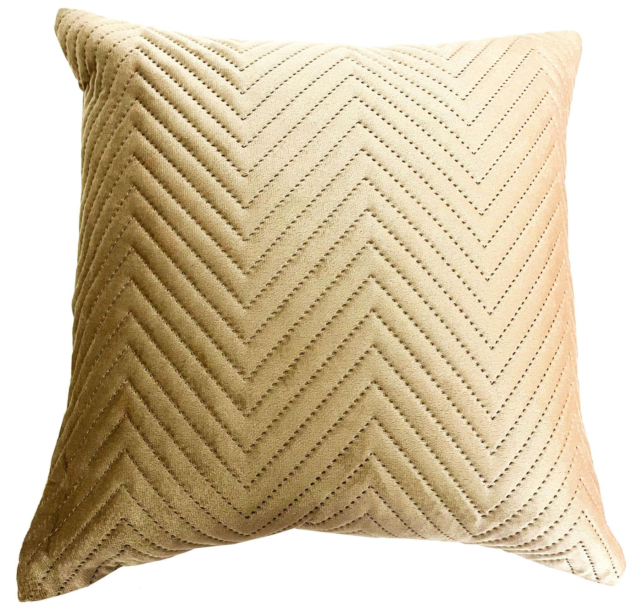 Omkar by 3 Inc. Set of 5 Decorative Hand Quilted Velvet Throw/Pillow Cushion Cover for Living Bedroom Sofa (Brown 16x16 Inch- 40x40 Cms)