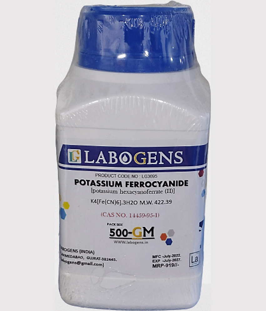 POTASSIUM FERROCYANIDE 500GM